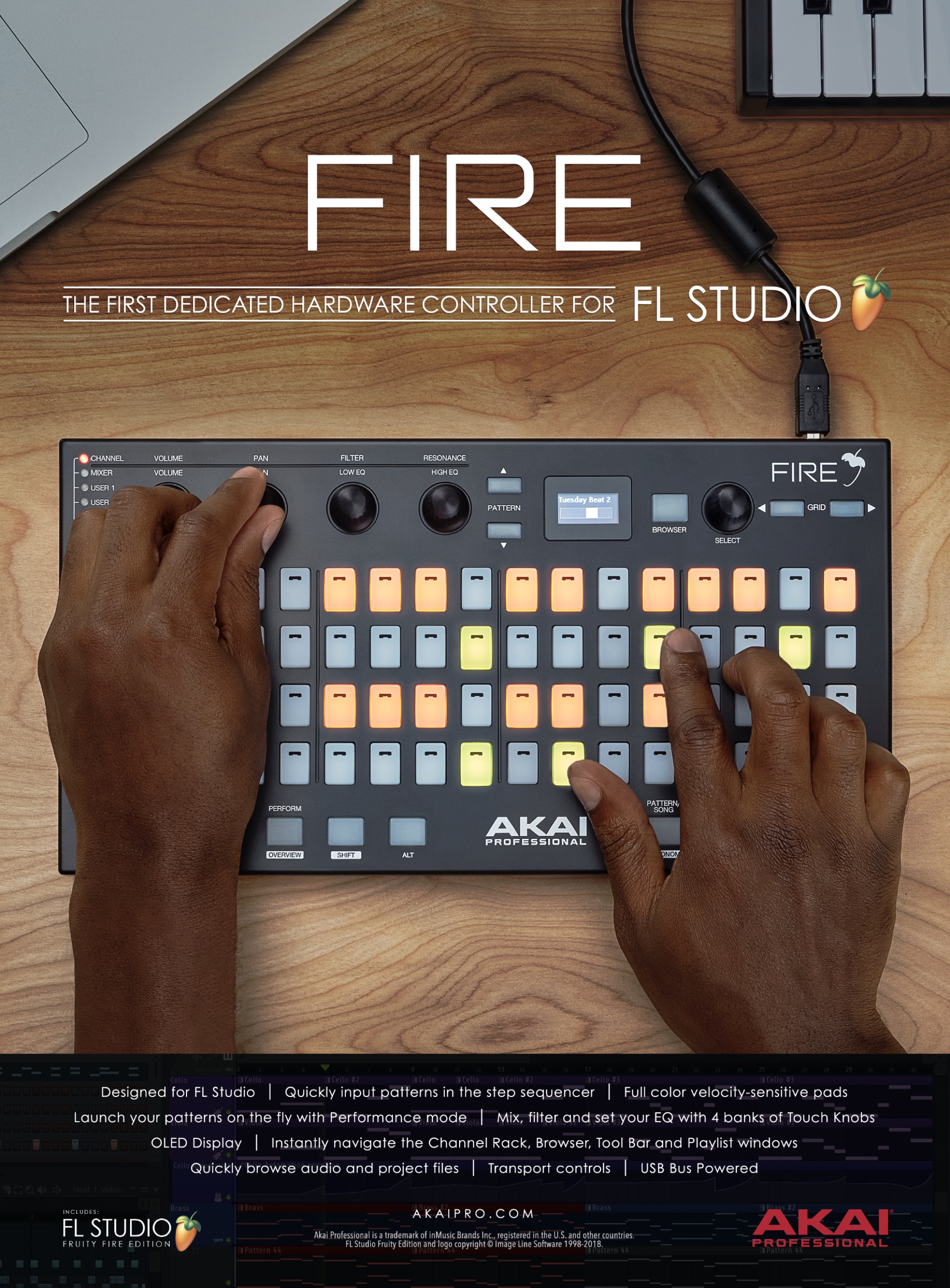 Akai Fire detail