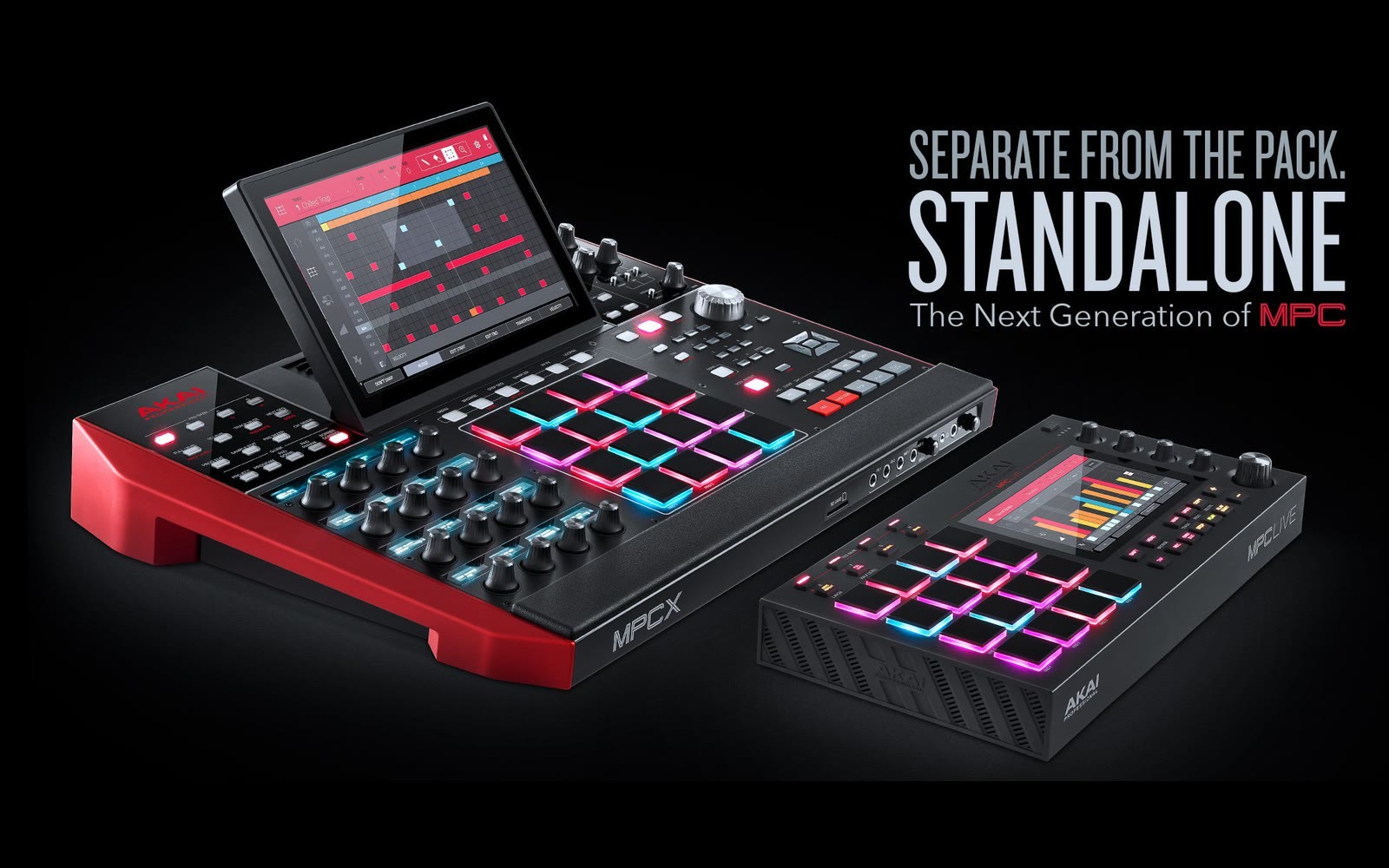 Akai MPC X and MPC Live standalone launch banner