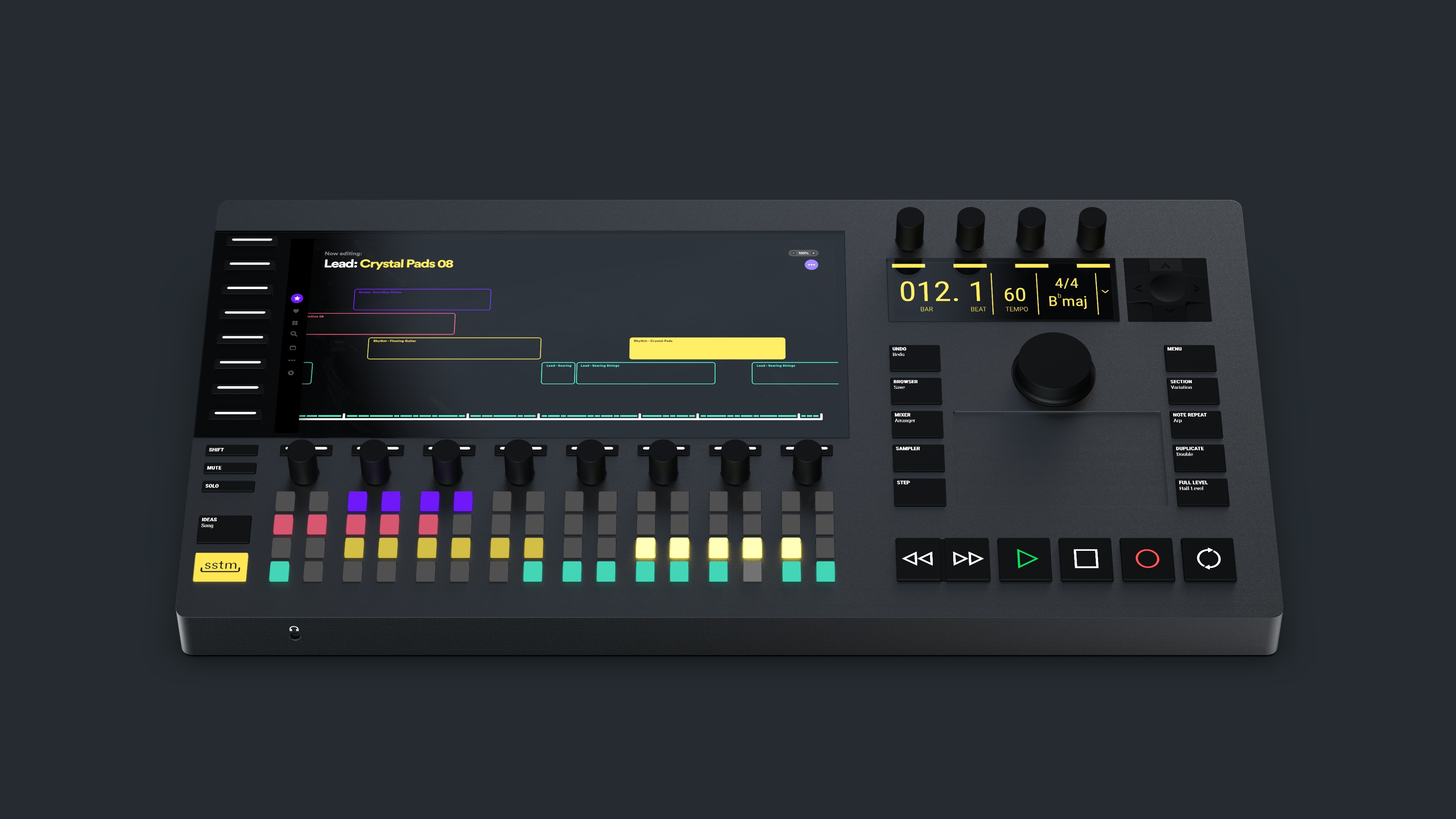 SSTM AI music production system render