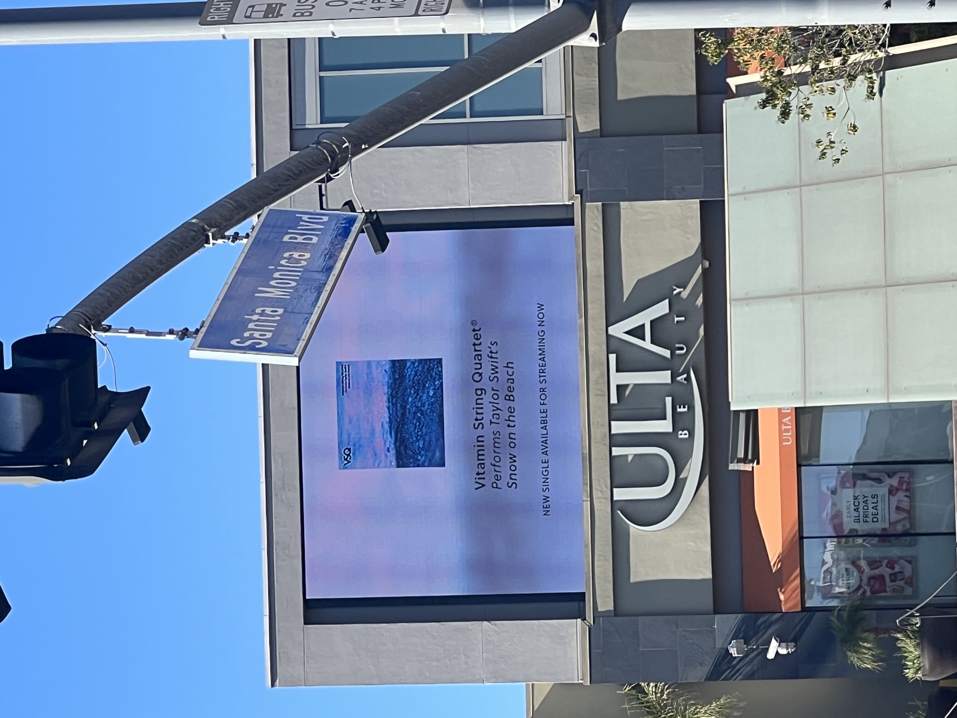 VSQ: "Snow on the Beach" Digital OOH detail